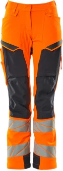 Trousers with kneepad pockets
