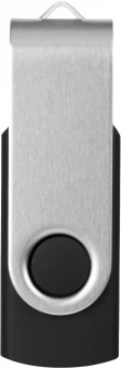 Pöörleva logoplaadiga USB-mälupulk Basic, 16 GB