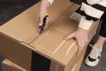 Uudelleentäytettävä RCS kierrätysmuovinen leikkuuveitsi