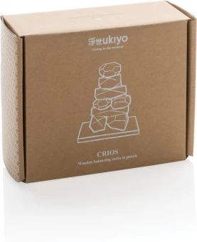 Ukiyo Crios puiset tasapainokivet pussissa