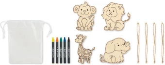 Puidust värvimiskomplekt Thezoo