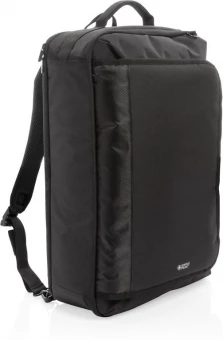 Swiss peak muunneltava matkareppu, PVC vapaa, musta