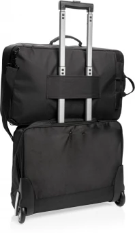 Swiss peak muunneltava matkareppu, PVC vapaa, musta