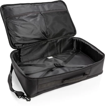 Swiss peak muunneltava matkareppu, PVC vapaa, musta