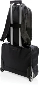 900D kannettavan tietokoneen reppu PVC vapaa, musta