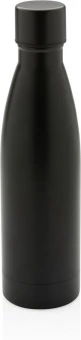 RCS Recycled stainless steel solid vacuum bottle, black