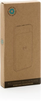 RCS standard recycled plastic wireless powerbank