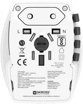 Reisiadapter SKROSS® MUV AC65PD