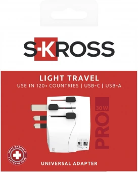 Reisiadapter SKROSS® PRO Light USB AC30PD