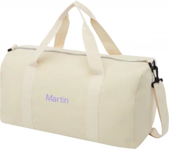 Pheebs 450 g/m² duffelilaukku, kierrätettyä puuvillaa ja polyesteria 24L