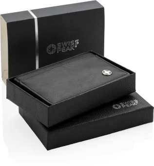 Swiss Peak RFID anti-skimming korttikotelo, musta
