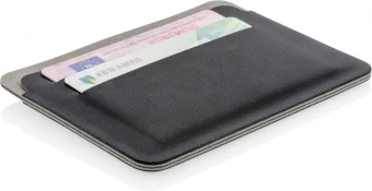 Quebec RFID-turvallinen korttikotelo, musta