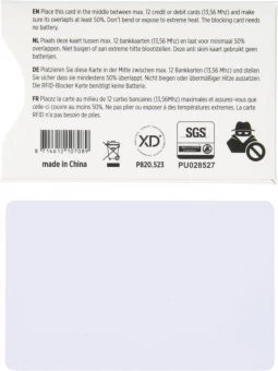 RFID-kaitsekaart aktiivse segamiskiibiga