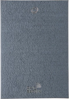 RFID turvatud kaarditasku, must