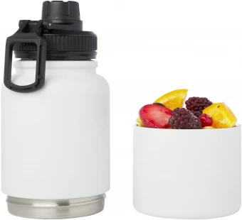 Dupeca 840 ml:n RCS-sertifioidusta ruostumattomasta teräksestä valmistettu eristetty vesipullo