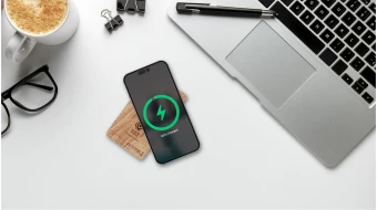 SCX.design P34 5000 mAh puidust traadita laadimispank