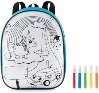 Backpack with 5 markers