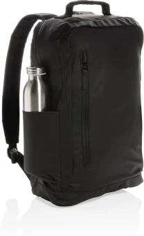 Muodikas musta 15.6" kannettavan tietokoneen reppu PVC vapaa, musta