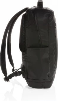 Muodikas musta 15.6" kannettavan tietokoneen reppu PVC vapaa, musta