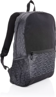 AWARE™ RPET Heijastava kannettavan tietokoneen reppu, musta