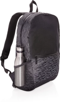 AWARE™ RPET Heijastava kannettavan tietokoneen reppu, musta