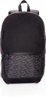 AWARE™ RPET Heijastava kannettavan tietokoneen reppu, musta