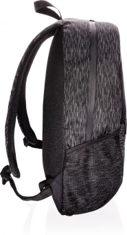 AWARE™ RPET Heijastava kannettavan tietokoneen reppu, musta