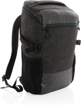 900D helppokäyttöinen 15.6" kannettavan tietokoneen reppu PVC vapaa, musta