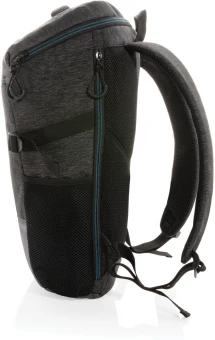 900D helppokäyttöinen 15.6" kannettavan tietokoneen reppu PVC vapaa, musta
