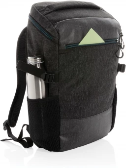 900D helppokäyttöinen 15.6" kannettavan tietokoneen reppu PVC vapaa, musta