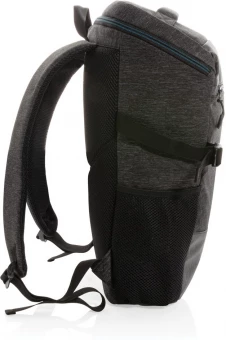 900D helppokäyttöinen 15.6" kannettavan tietokoneen reppu PVC vapaa, musta