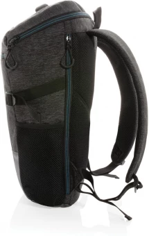 900D helppokäyttöinen 15.6" kannettavan tietokoneen reppu PVC vapaa, musta