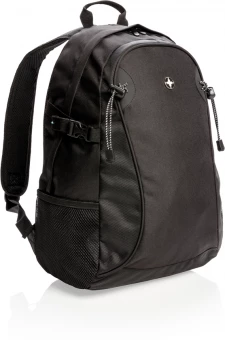 Swiss Peak ulkoilureppu PVC vapaa, musta