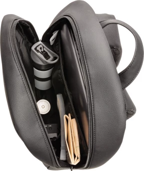 Swiss Peak deluxe vegaaninahkainen reppu kannettavalle tietokoneelle PVC-vapaa, vaalea