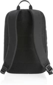 Swiss Peak reppu kannettavalle tietokoneelle, jossa UV-C sterilointitasku, musta