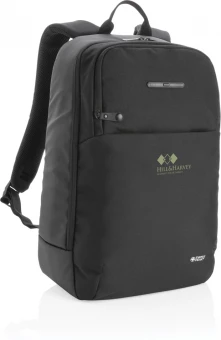 Swiss Peak reppu kannettavalle tietokoneelle, jossa UV-C sterilointitasku, musta