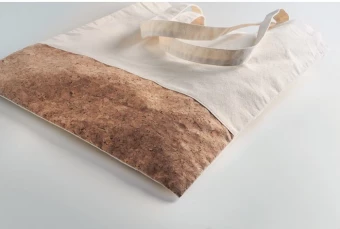Shopping bag w/ cork details