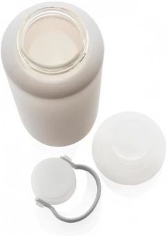 Silikoontaskus klaasist veepudel