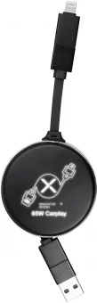 Sissetõmmatav laadimiskaabel SCX. 4-in-1 65W