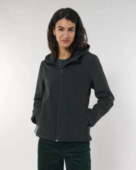 Naisten hupullinen softshell-takki Discoverer