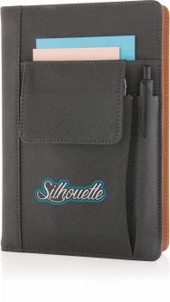 Soliidne telefonitaskuga märkmik