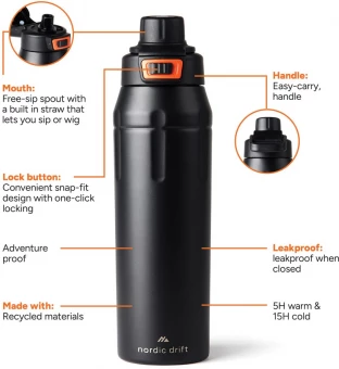 Spordipudel Nordic Drift Trail RCS 750ml