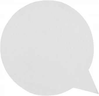 Sticky-Mate® -puhekuplanmuotoiset kierrätetystä materiaalista valmistetut tarralaput