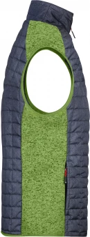 Stiilne materjalide kombinatsiooniga vest