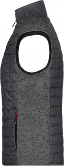 Stiililise materjalikombinatsiooniga vest