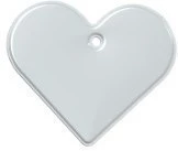 Sydämen muotoinen pehmeä heijastin