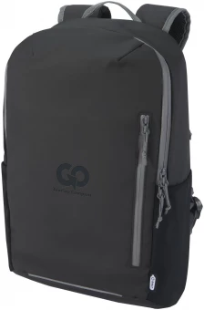 Aqua 15" GRS-kierrätetty vedenkestävä reppu kannettavalle tietokoneelle 21 l
