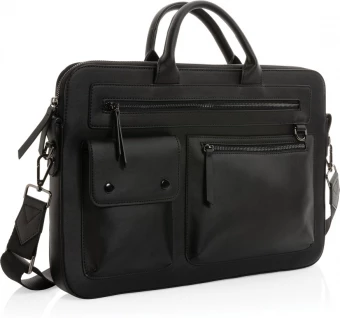 Swiss Peak GRS kierrätetystä PU-materiaalista valmistettu laukku 14 tuuman kannettavalle tietokoneelle