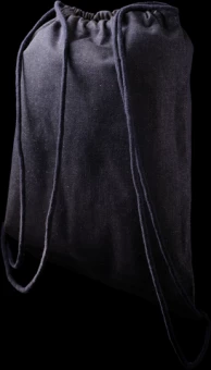 Impact AWARE™ kierrätetystä farkkukankaasta valmistettu reppu kiristysnauhalla