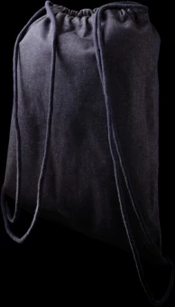 Impact AWARE™ kierrätetystä farkkukankaasta valmistettu reppu kiristysnauhalla